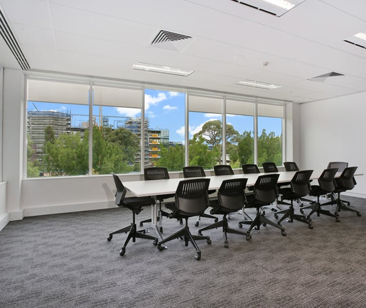 Giffnock office suite boardroom view
