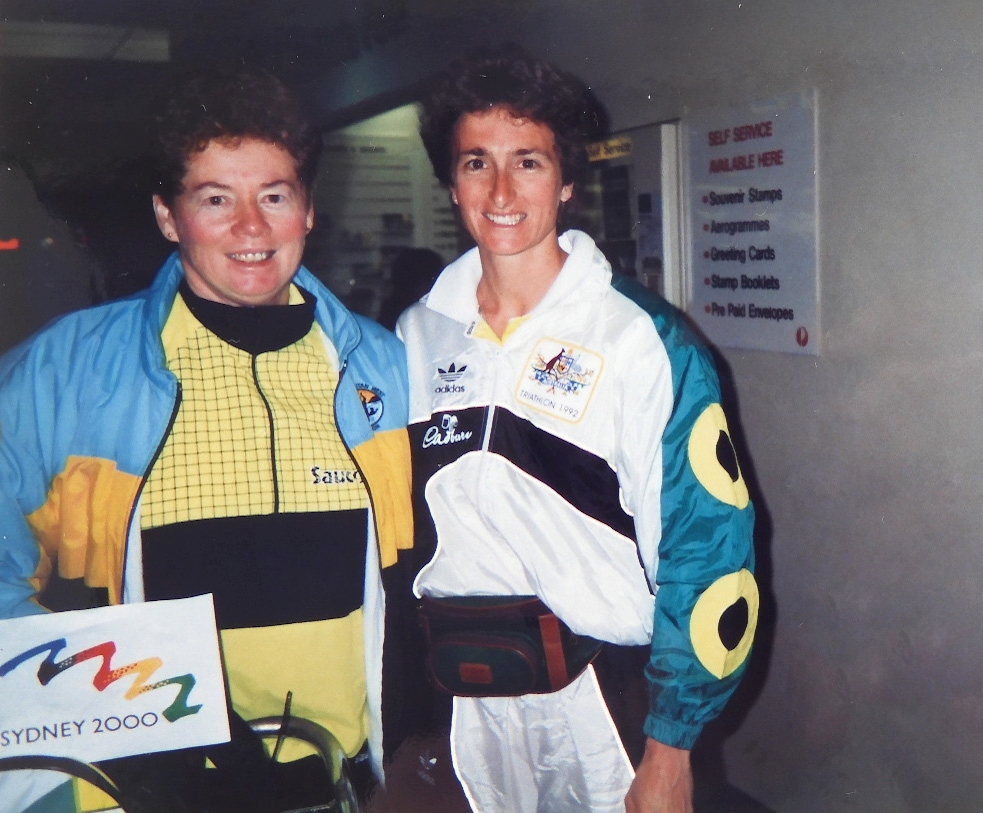 Maureen and Jackie at the 2000 Olympics