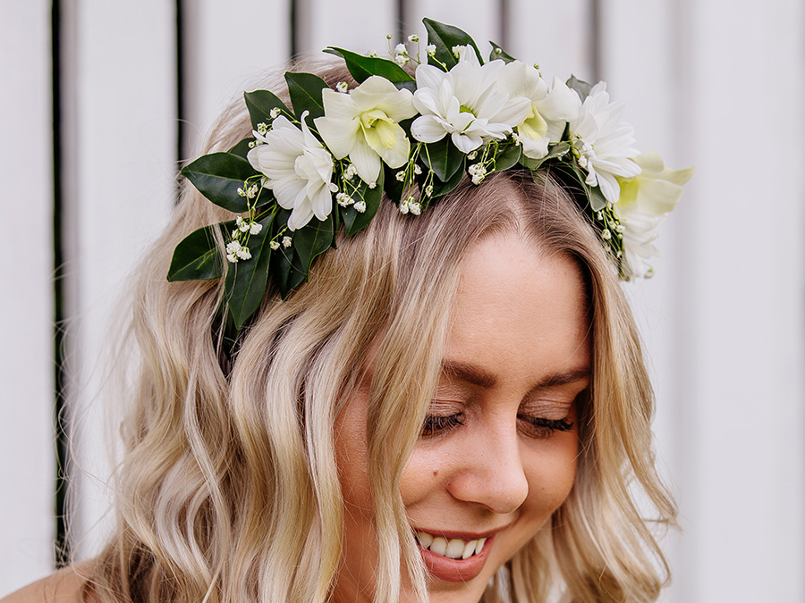 Girl with flower crown