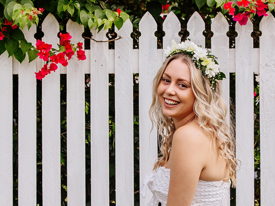 DIY baby shower flower crown