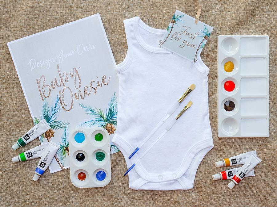 Unique baby shower activity - DIY onsies