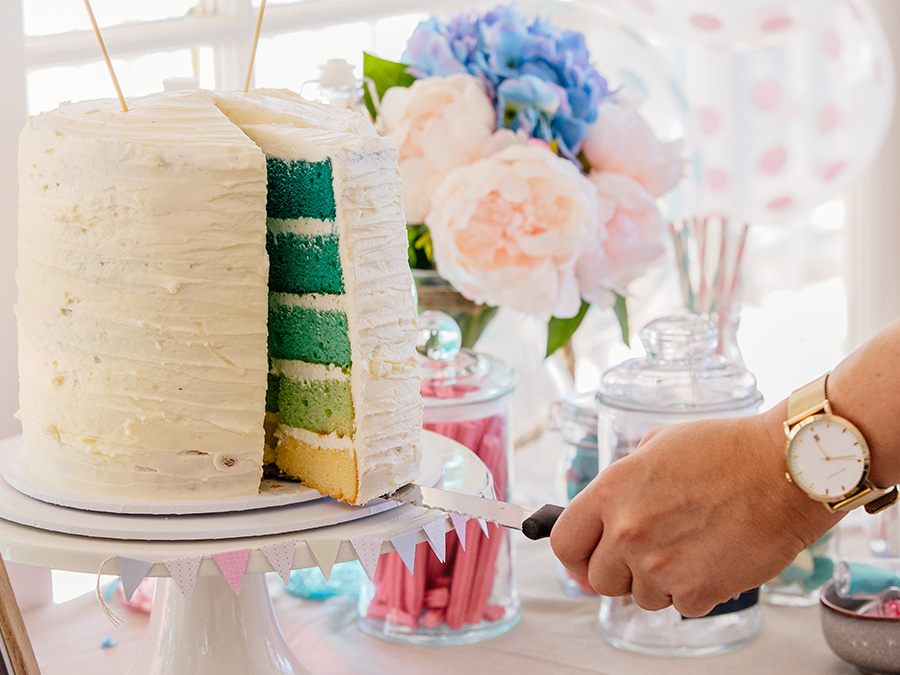 Gender Reveal Cake