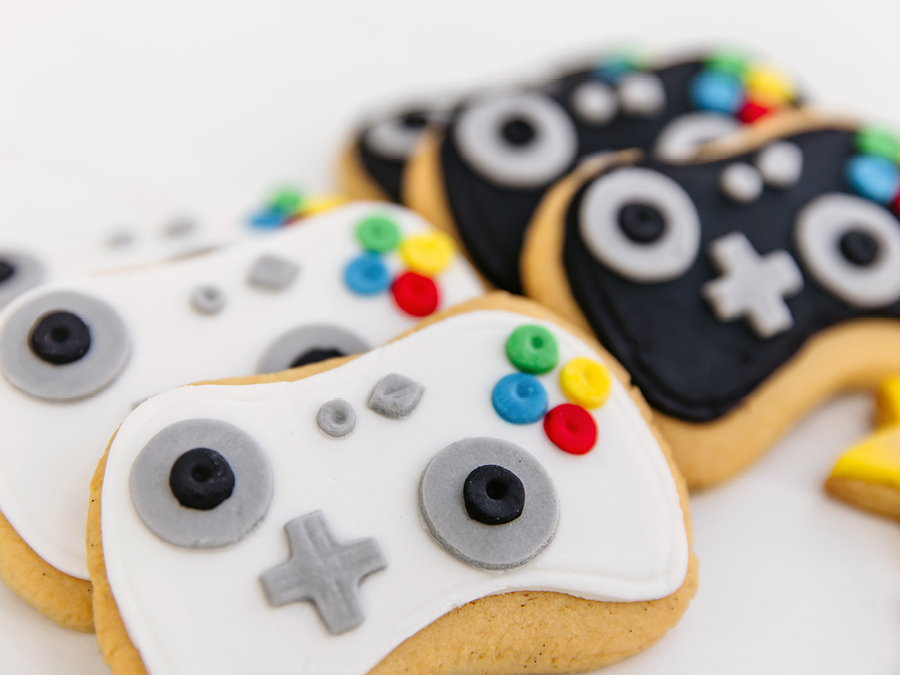 Gaming inspired cookies