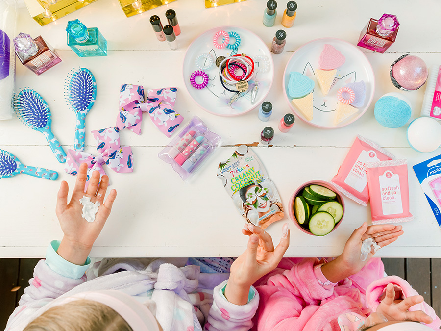 Various cosmetics on a table