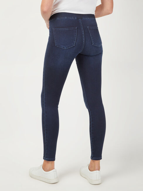 Tummy Trimmer Slim Straight Jeans Absolute Indigo