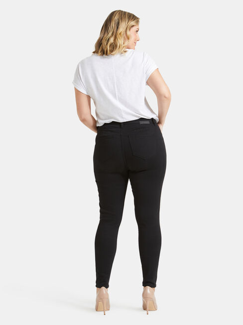 Curve Butt Lifter Skinny Jeans, Green Hills