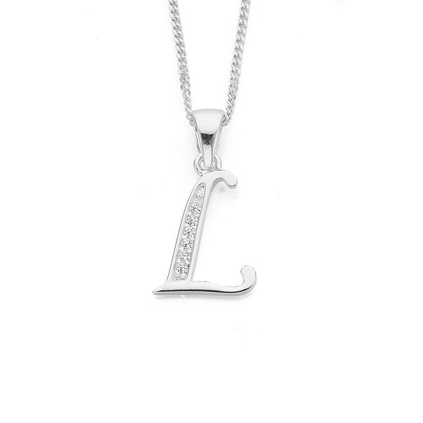 l pendant silver