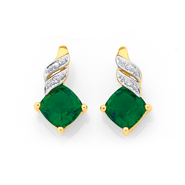 emerald earrings prouds