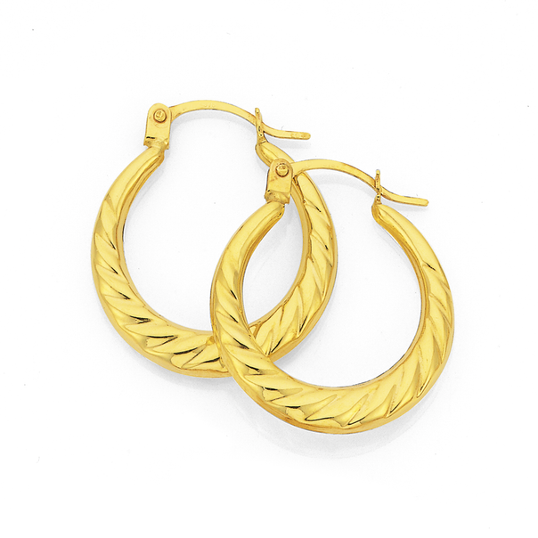 gold creoles earrings