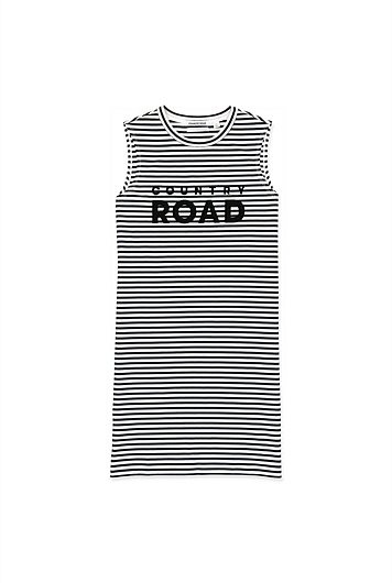 country road modern logo tank dress