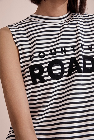 country road modern logo tank dress