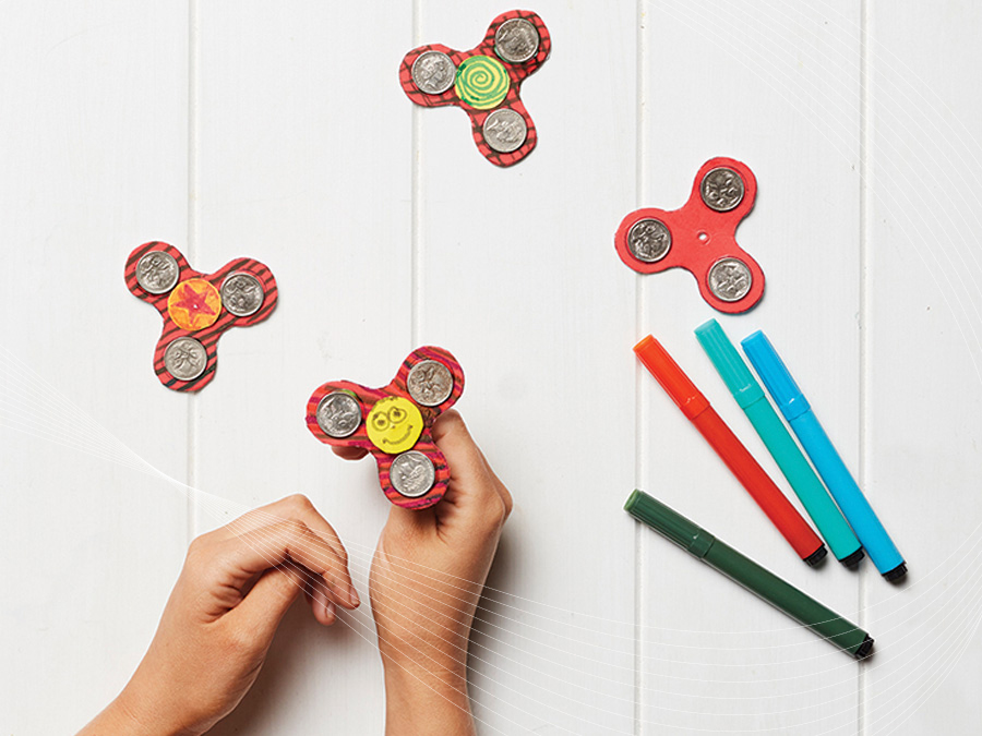how to make a spinner fidget